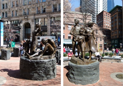 Famine Memorial, Boston. Photographs: Sara Goek.